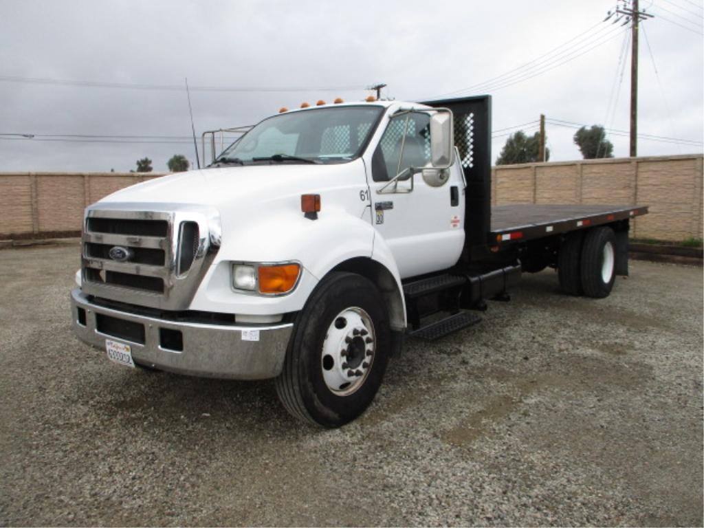 2006 Ford F650 S/A Flatbed Truck,