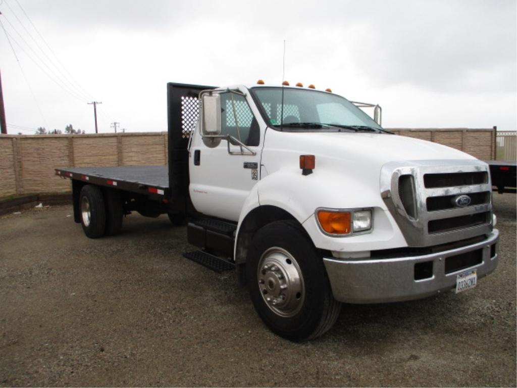 2006 Ford F650 S/A Flatbed Truck,