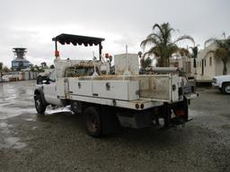 2008 Ford F550 XL S/A Flatbed Utility Truck,