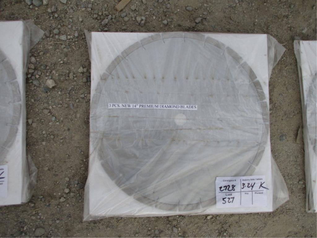 (3) Unused 14" Premium Diamond Blade