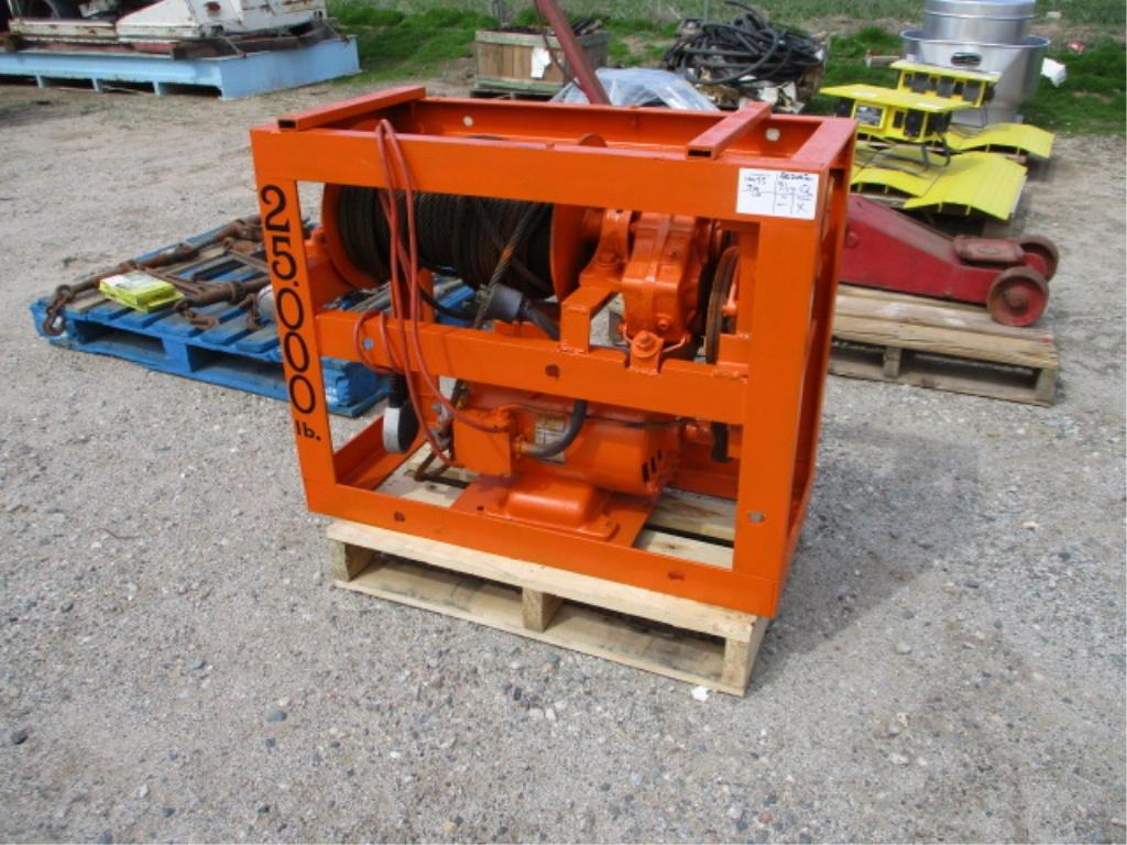 25,000# Electric/Hydraulic Winch,