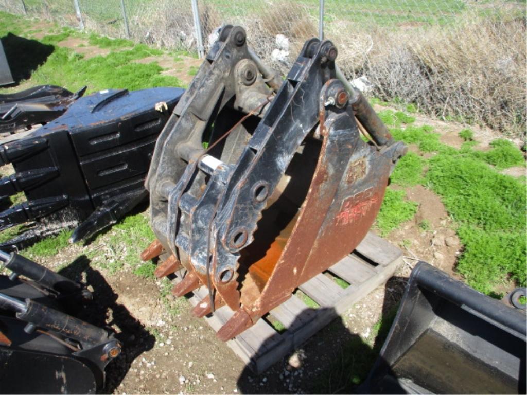 DBE 30" Q/C Excavator Hydraulic Grapple Bucket,