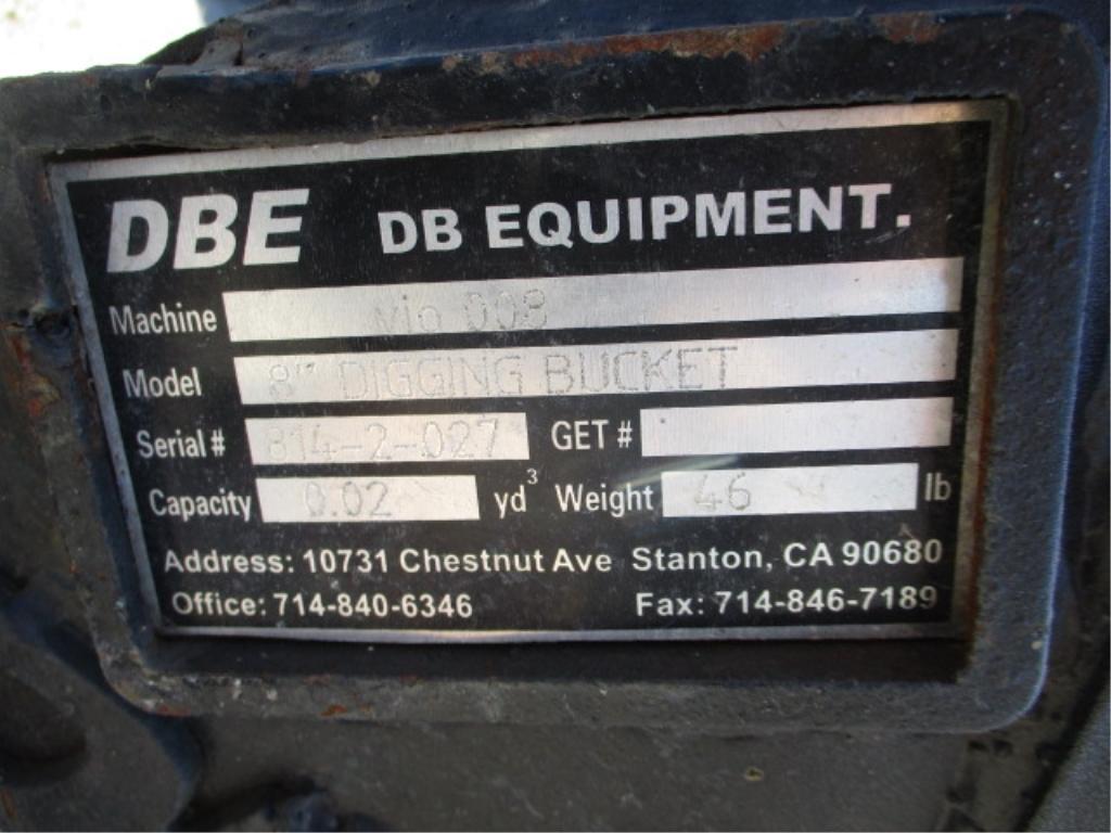 Unused DBE 8" Tooth Bucket,