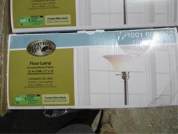 Lot Of Hampton Bay Floor Lamps,