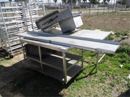 Lot Of Stainless Steel Tables & Sink