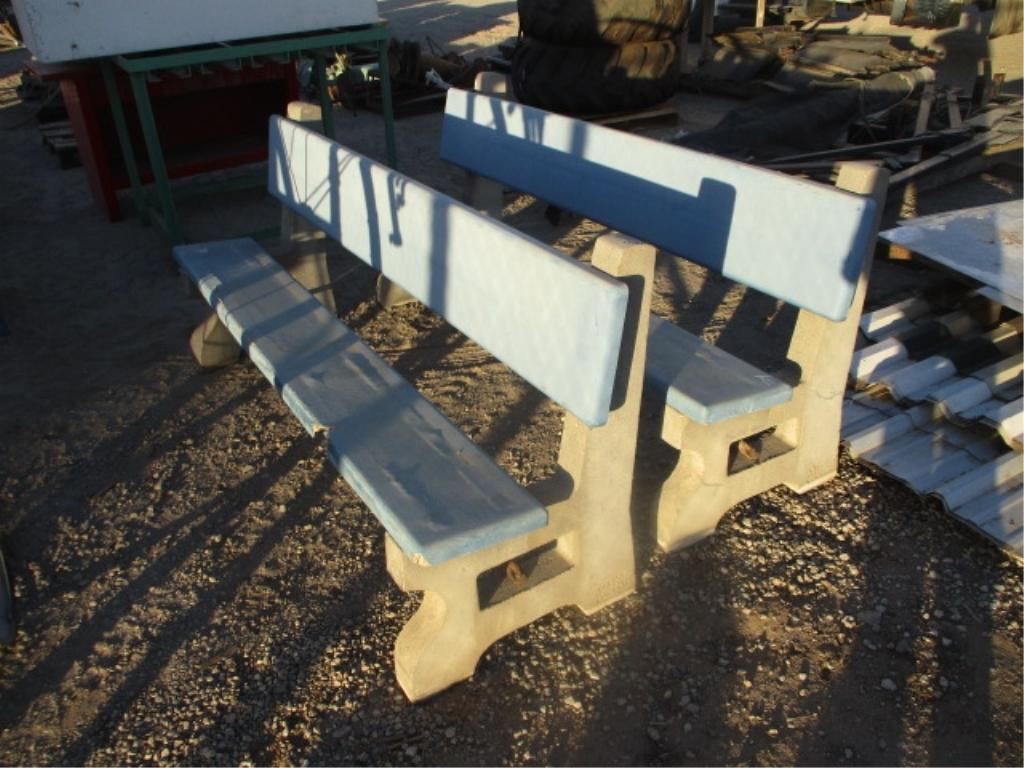 (2) Concrete Benches