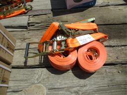 Lot Of (4) Ratchet Cargo Straps