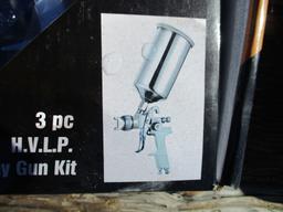 Unused 3-Piece Air Spray Gun Kit