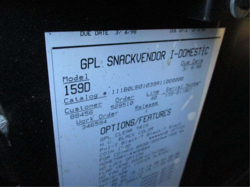 GPL Snack Vending Machine
