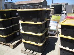 (8) Plastic Storage Bins W/Misc Items,