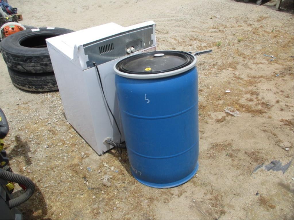 Washer & 55 Gallon Poly Drum