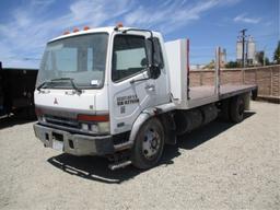 2003 Mitsubishi Fuso FK COE S/A Flatbed Truck,