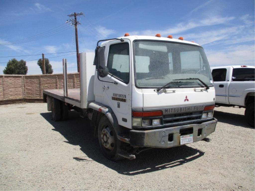 2003 Mitsubishi Fuso FK COE S/A Flatbed Truck,