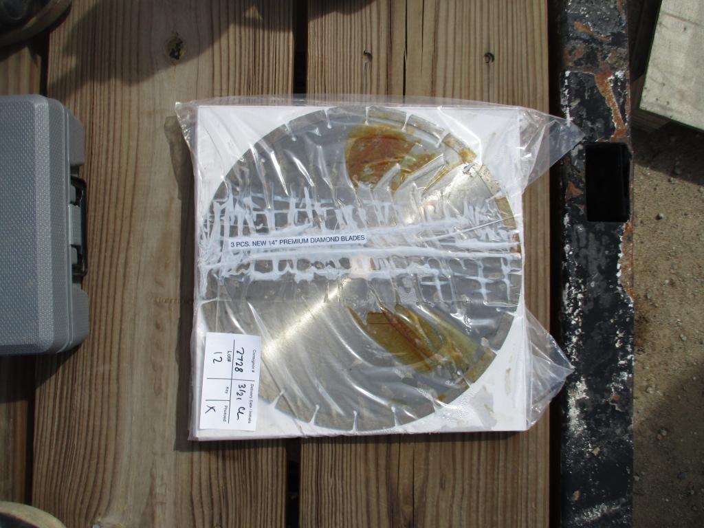 (3) Unused 14" Premium Diamond Blade