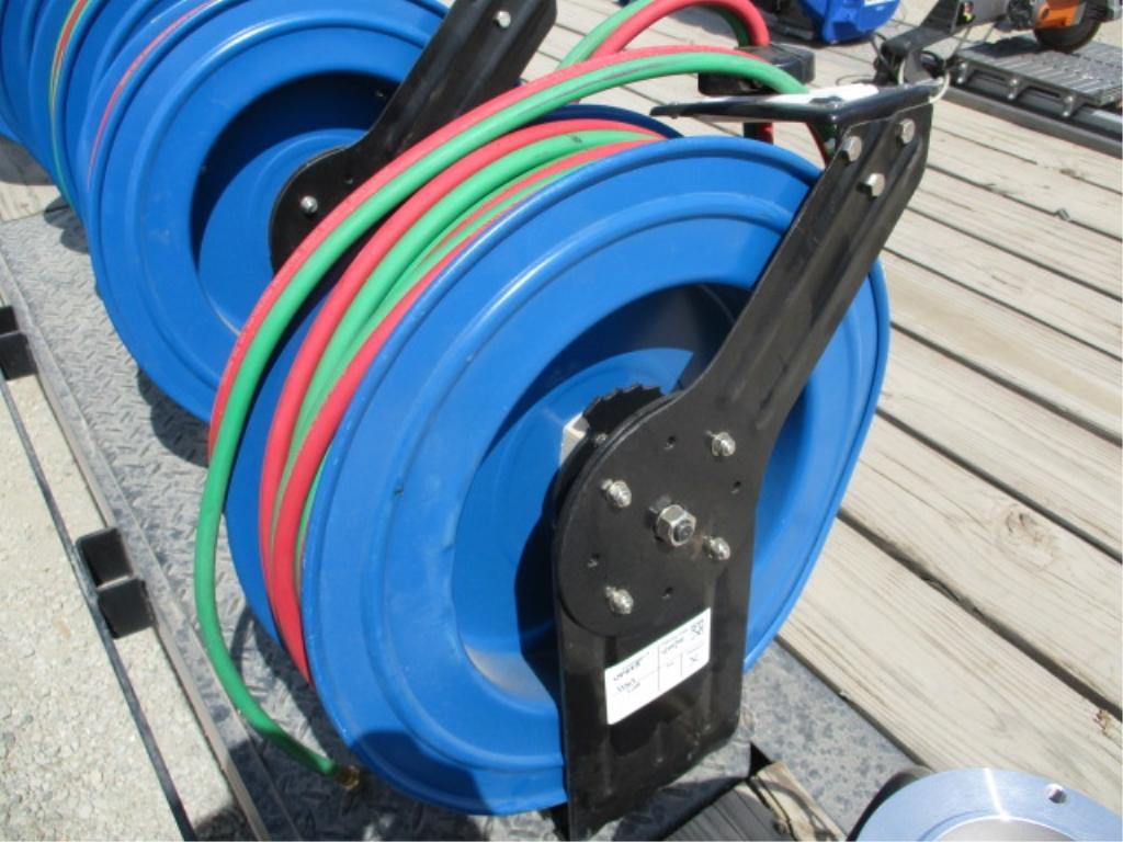 Lot Of Welding Hose Reel & Hose,