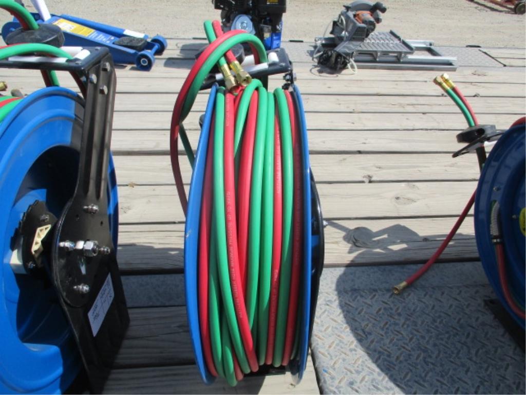 Lot Of Welding Hose Reel & Hose,