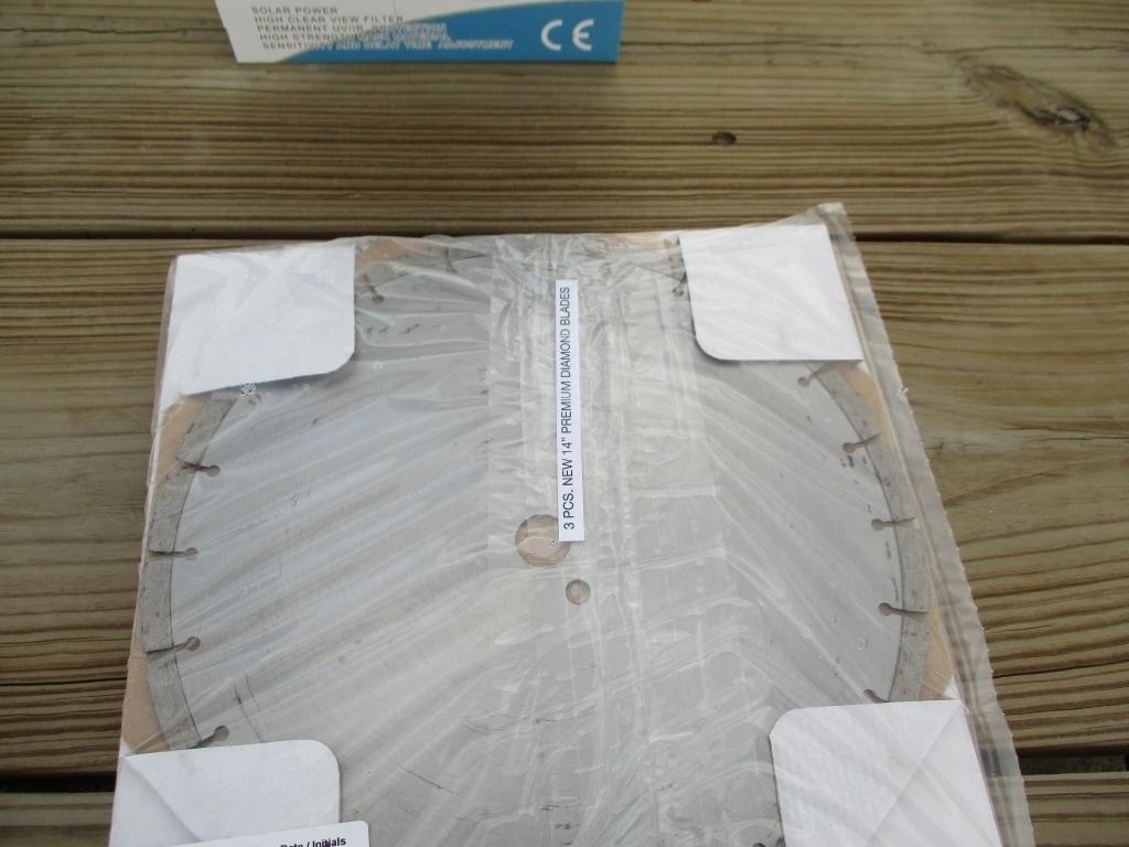 (3) Unused 14" Premium Diamond Blade