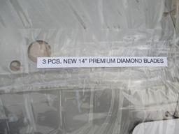 (3) Unused 14" Premium Diamond Blade