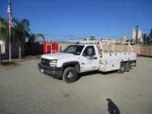 2007 Chevrolet 3500 Flatbed Utility Truck,