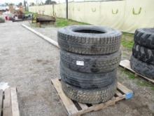 Lot Of (4) Misc 22.5 Tires