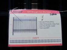 New Unused Diggit Wrought Iron Fence Panels,