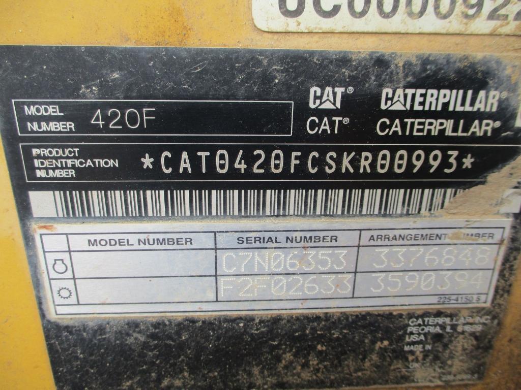 2012 Caterpillar 420F Loader Backhoe,