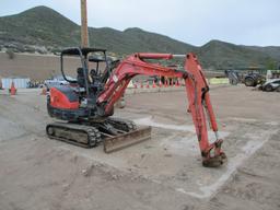 2013 Kubota KX91-3S2 Mini-Hydraulic Excavator,