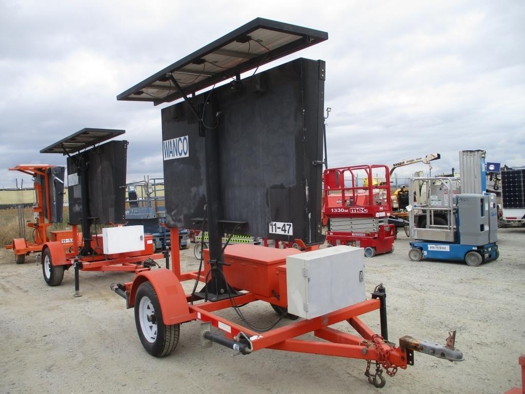 2011 Myers & Sons S/A Towable Message Board,