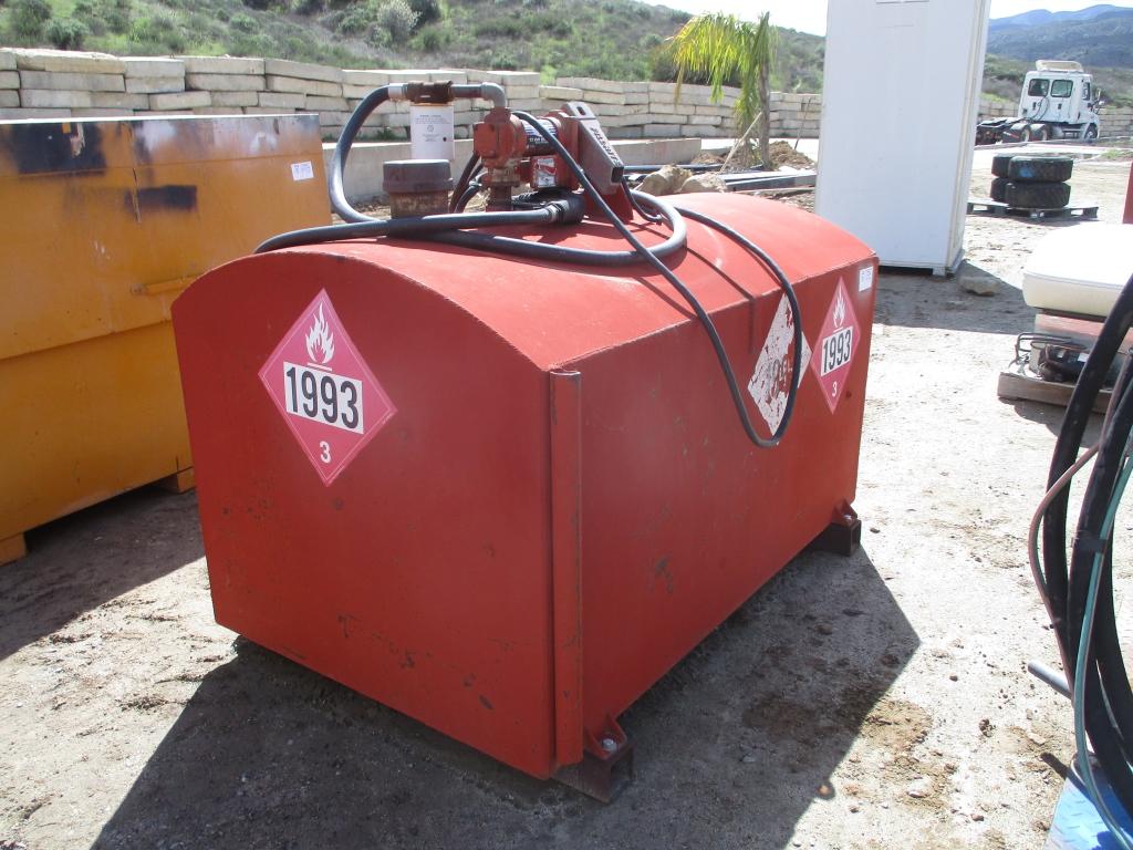 Lot Of Above Ground Fuel Tank W/Fill-Rite Pump,