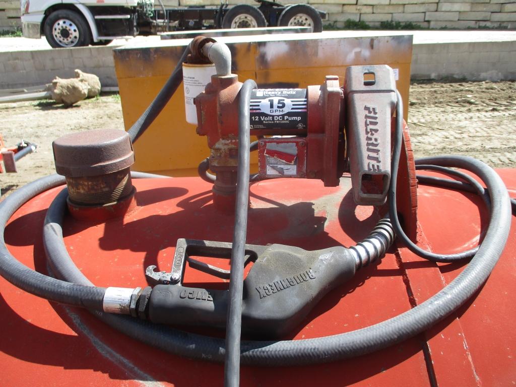 Lot Of Above Ground Fuel Tank W/Fill-Rite Pump,