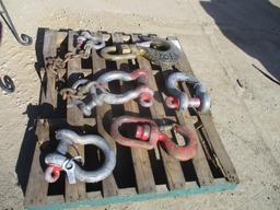 Lot Of Misc D-Ring Shackles, Hook & Chain