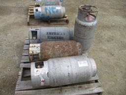 Lot Of (4) Misc Propane Tanks