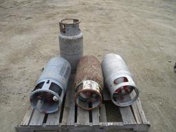 Lot Of (4) Misc Propane Tanks