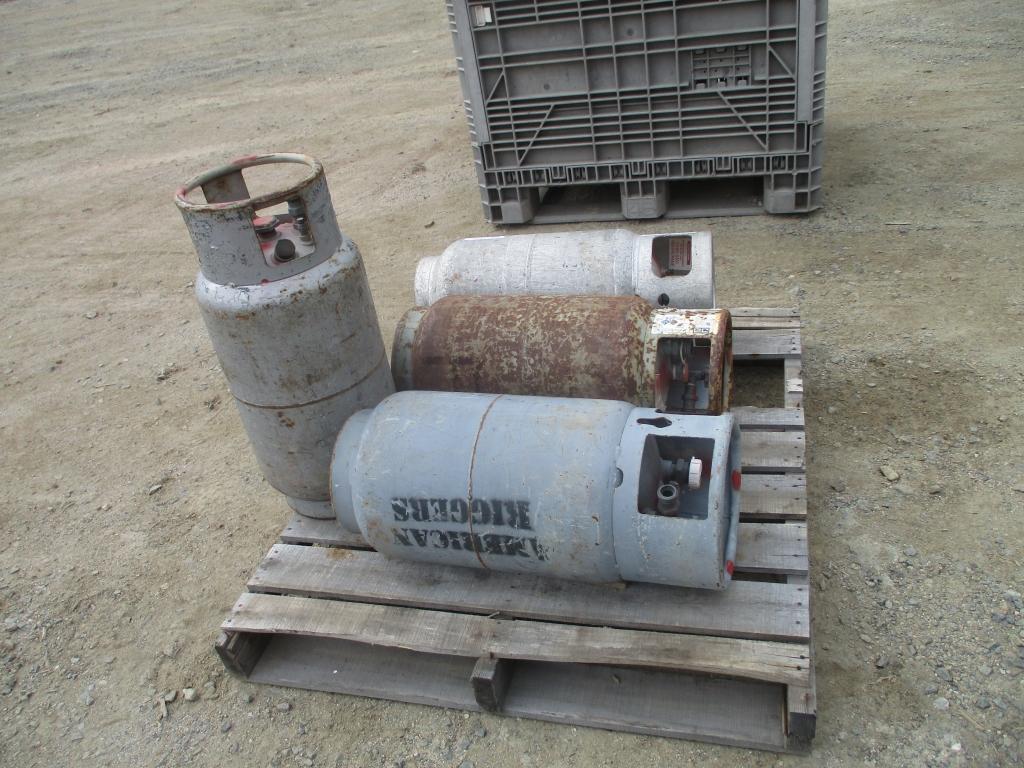 Lot Of (4) Misc Propane Tanks