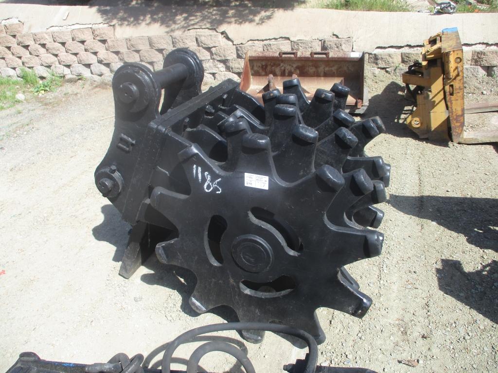 Lot Of 43" Excavator Compaction Wheel Attachment