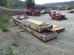 Lot Of (2) Wooden Platform Bridges, Misc Dunnage,