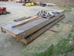 Lot Of (2) Wooden Platform Bridges, Misc Dunnage,