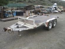 T/A Tilt Deck Flatbed Equipment Trailer,