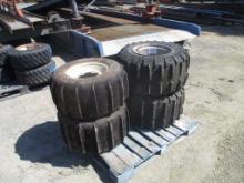 Lot Of (4) Dune Buggy Sand Tires W/Rims