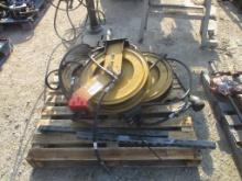 Lot Of (3) Hose Reels W/Hoses