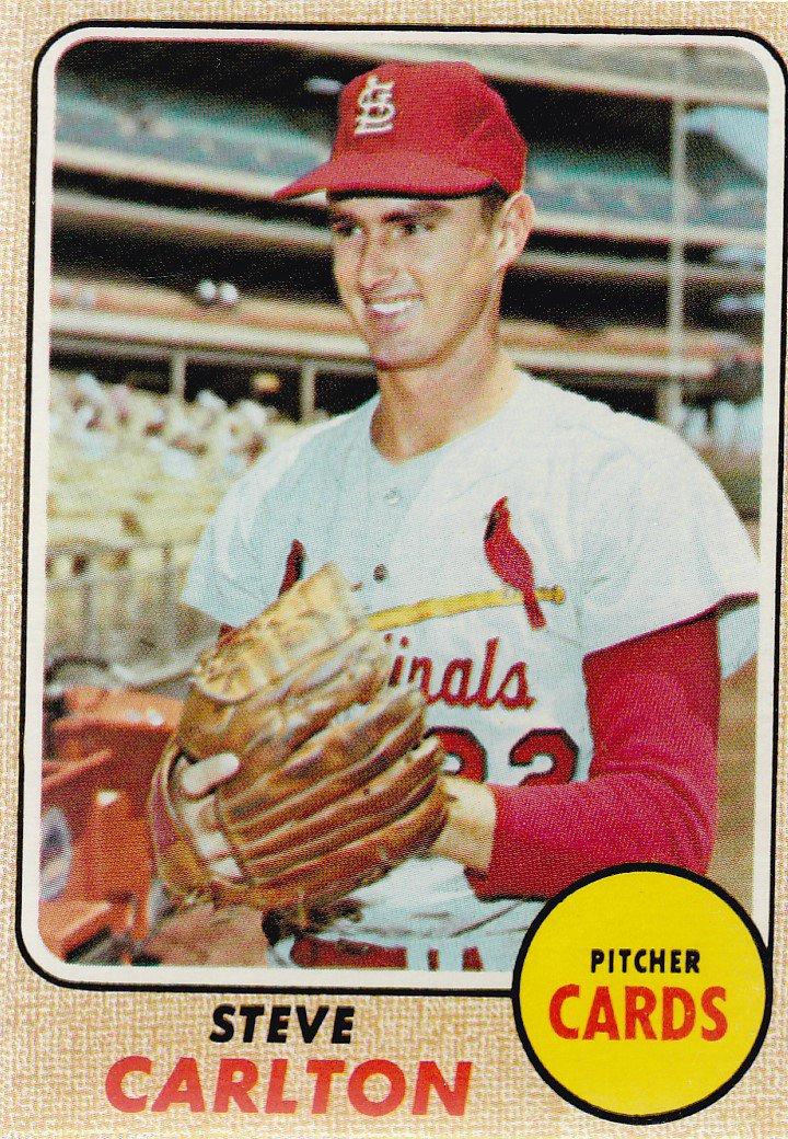 STEVE CARLTON 1968 TOPPS CARD #408