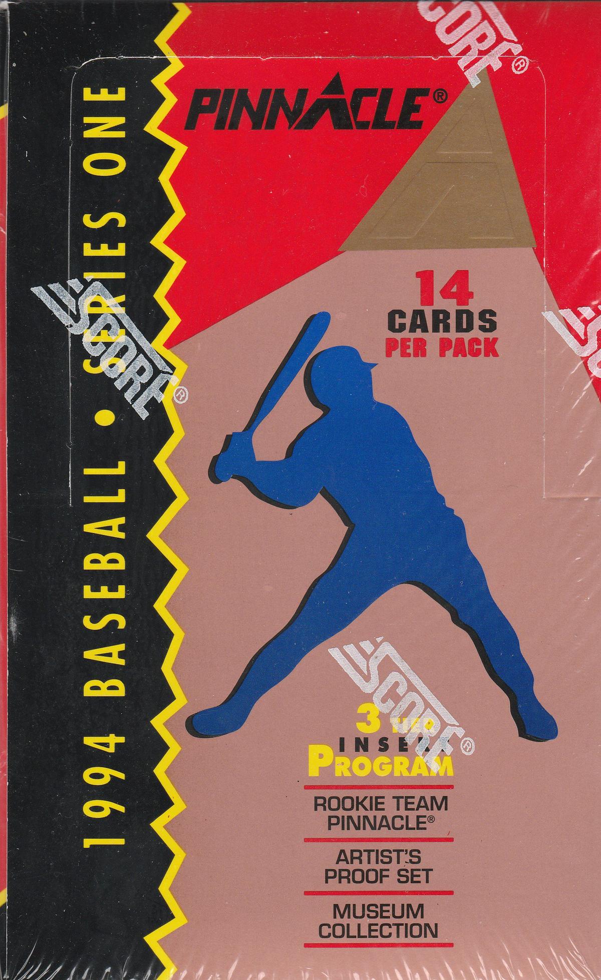 1994 PINNACLE SERIES 1 BASEBALL WAX BOX