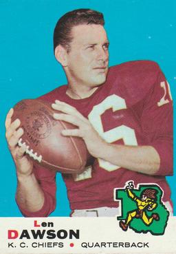 LEN DAWSON 1969 TOPPS CARD #20