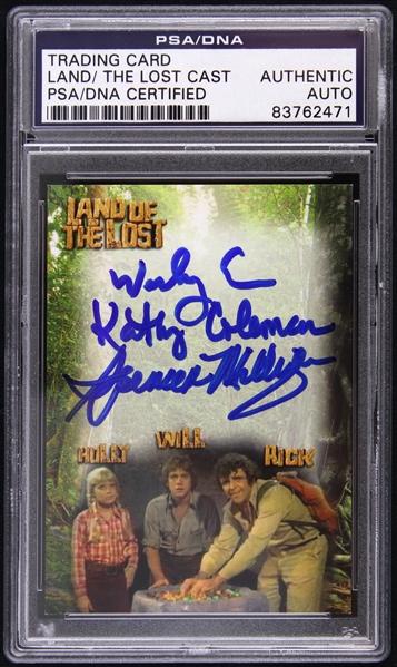 LAND OF THE LOST AUTOGRAPHED COLLECTOR CARD / SLABBED PSA