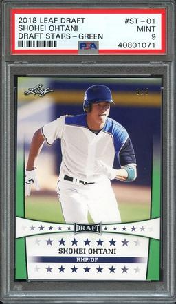 SHOHEI OHTANI 2018 LEAF DRAFT / DRAFT STARS #ST-01 / GREEN VERSION / GRADED