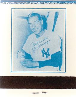 JOE DIMAGGIO / DIMAGGIO'S OF FISHERMAN'S WHARF MATCHBOOK COMPLETE WITH MATCHES