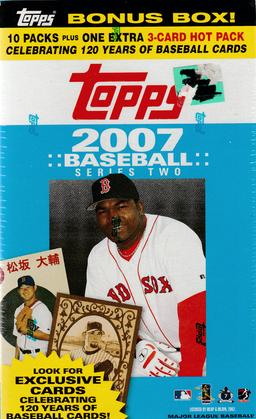 2007 TOPPS BASEBALL SERIES 2 BLASTER WAX BOX