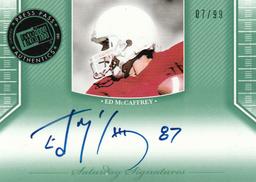 ED MCCAFFREY 2011 PRESS PASS LEGENDS AUTOGRAPH CARD