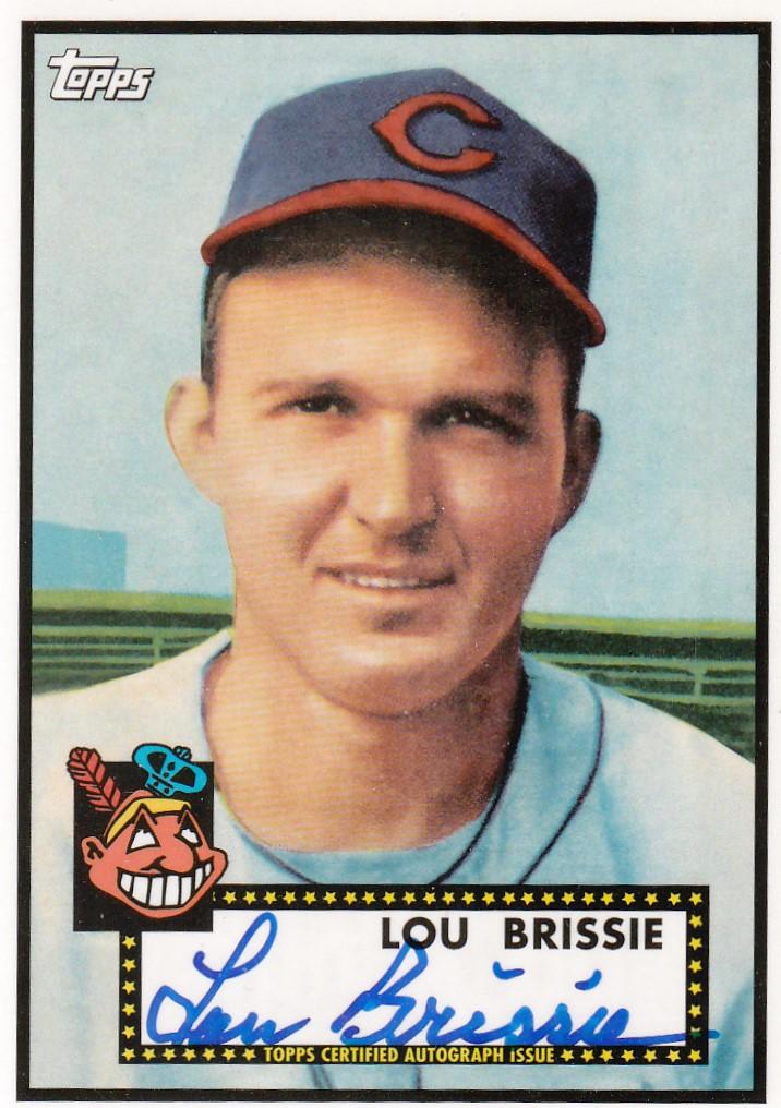 LOU BRISSIE 2011 TOPPS 52 STYLE AUTOGRAPH CARD