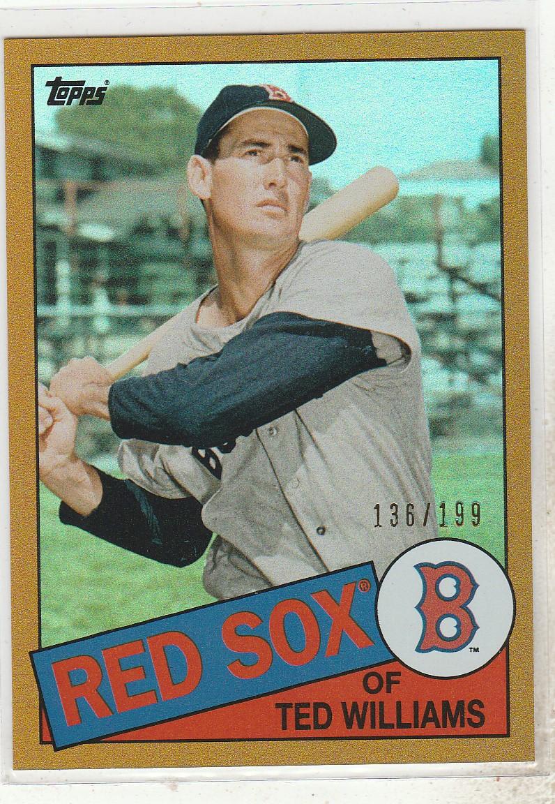 TED WILLIAMS 2013 TOPPS '85 STYLE RERACTOR CARD #120